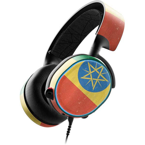 Ethiopia Flag Distressed SteelSeries Arctis 3 Skin